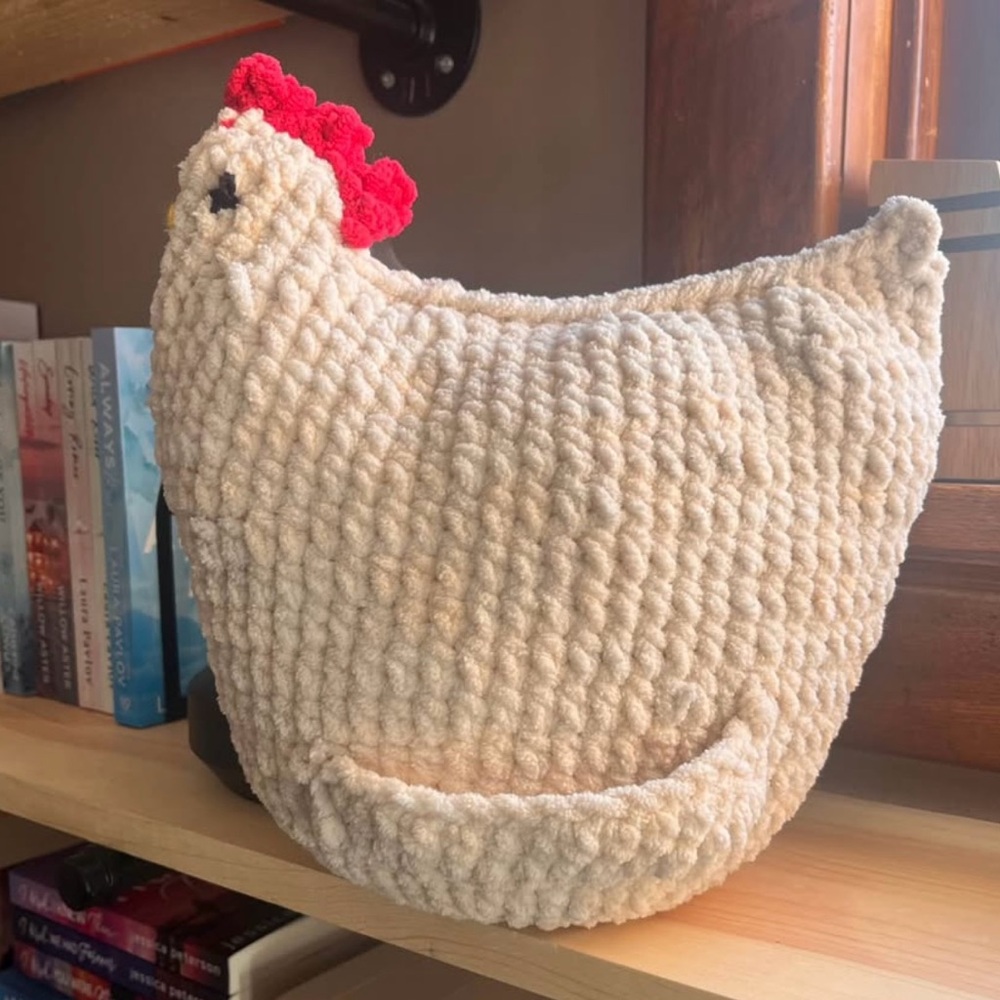 Crochet Chicken Kindle/Tablet/Book Holder